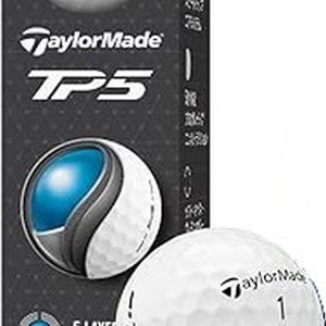 Taylor Made TP5 Golf Balls (White, 3pk) 1 Sleeve 2024 NEW