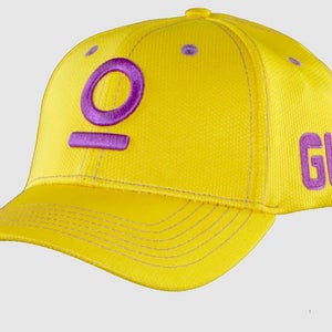 Go Lowe GL Series Hat (Yellow/Purple, S/M) Flex Fitted Golf Cap NEW