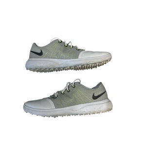 Used Nike Mens Golf Shoes Grey And White Senior 8 11873-C000223283