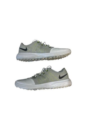 Used Nike Mens Golf Shoes Grey And White Senior 8 11873-C000223283