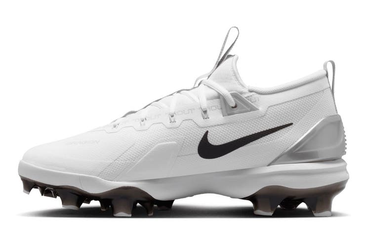 White Men's Size M 11.0 (W 12.0) Adult Nike Force Zoom Trout 9 Elite Low Top Molded Cleats (New)