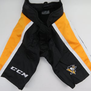 CCM Pittsburgh Penguins NHL Pro Stock Hockey Player Girdle Pant Shell Large +2" 9K