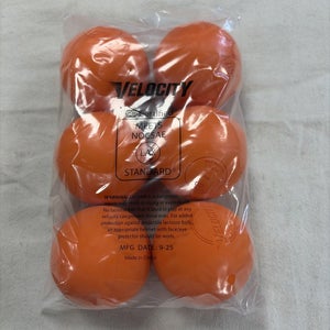 Brand New Velocity NOCASE Certified Lacrosse Balls. Bag Of 6