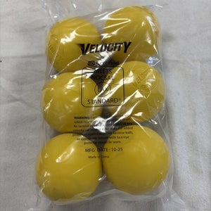 Brand New Velocity NOCASE Certified Lacrosse Balls. Bag Of 6