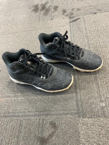 Used Under Armour BASBALL BB/SB Cleats Black Junior 01.5 11614-S000230477