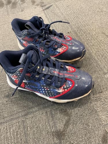 Used Under Armour FREEDOM BB/SB Cleats Navy Blue Junior 01.5 11614-S000230478