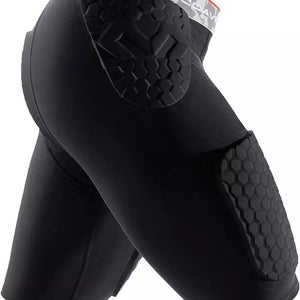 McDavid Hex Thudd Compression Shorts 9mm 6 padded Black men's L New with tag