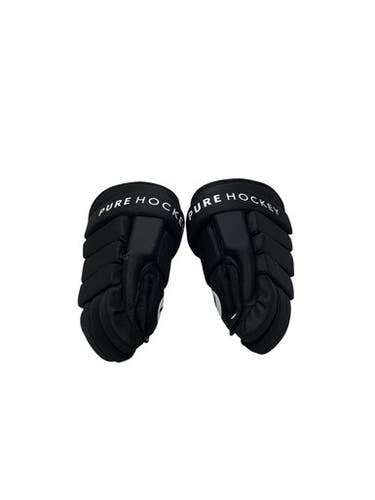 Used Pure Hockey 10 INCH Junior Gloves Black 10" 11347-S000263480