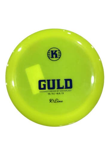 Used Kastaplast GULD K1 LIME Disc Golf Driver Yellow 175g 11347-S000263471