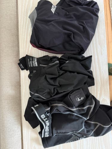 Black XXS Kids Unisex Unbranded Compression (Used)