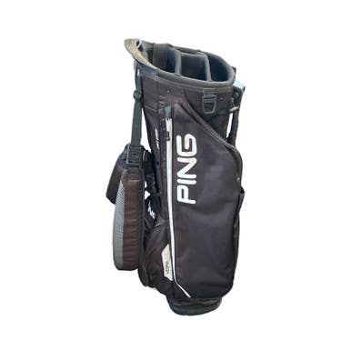 Used Ping HOOFER CRAZY LITE Mens Stand Bag Black 11883-S000157130