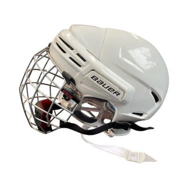 Used Bauer 7500 Helmet Cage Combo White MD 11883-S000157105