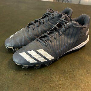 Gray Men's Size 13.0 (W 14.0) Adult Adidas Low Top Molded Cleats (Used)