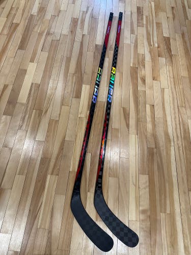 2-pack Senior Bauer Nexus 2N Pro XL Left Hand Hockey Stick P92 87 Flex Pro Stock (New)
