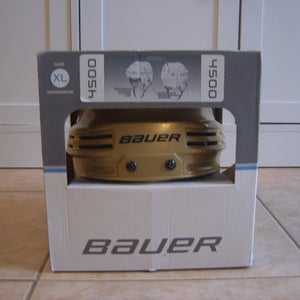 New with Box Bauer BHH4500 Hockey Helmet sz Extra Large Custom Gold