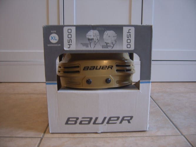 New with Box Bauer BHH4500 Hockey Helmet sz Extra Large Custom Gold