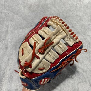 Red Wilson A500 RH Infield Baseball Glove 12.5" (Used)