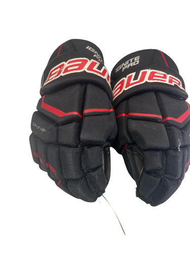 Used Bauer IGNITE PRO 11 IN Youth Gloves Black 11" 11682-S000126736