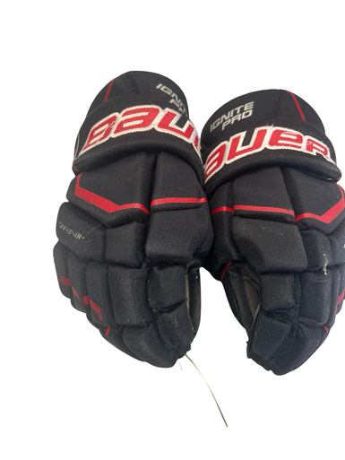 Used Bauer IGNITE PRO 11 IN Youth Gloves Black 11" 11682-S000126736