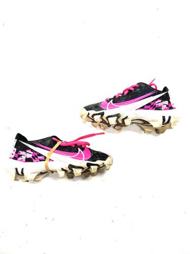 Used Nike SOFTBALL BB/SB Cleats Pink Youth 12.0 11860-C000303866