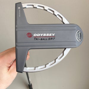 Used Odyssey White Steel Tri-Ball SRT Left Handed Putter 34" | Head Cover Included | GREAT CONDITION