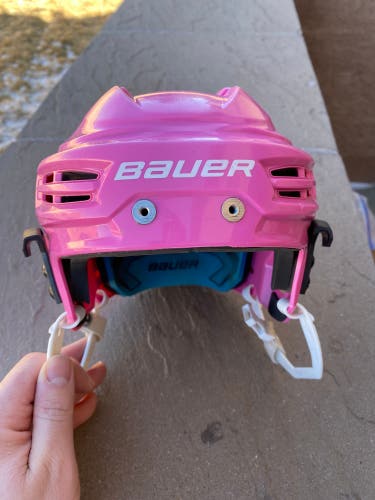 Bauer Prodigy hockey helmet (Youth - Pink) used