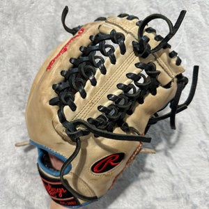 White Rawlings Heart of the Hide RH Outfield Baseball Glove 11.75" (Used)