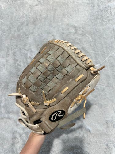 Gray Rawlings Highlight Series RH Pitcher's Baseball Glove 12.5" (Used)