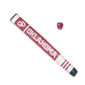 NEW Team Golf Oklahoma Sooners Red/White Jumbo Putter Grip w/Marker