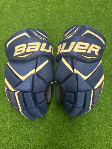 Blue Senior Bauer Vapor X800 Gloves 14" (Used)