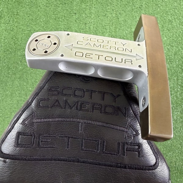 Scotty Cameron Detour Gold Custom Putter All In Shaft Blackout Headcover 36