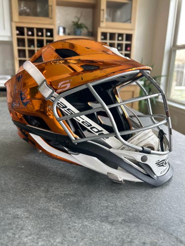 Cascade S Youth Helmet Orange Chrome (Used)