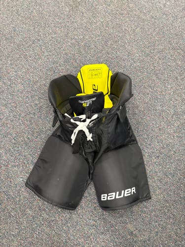 Black Bauer Supreme S27 Hockey Pants (Used) |  Senior Medium