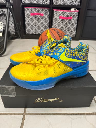 Nike Kd 4 Shoes size 11.5 lightly Used Yellow Blue basketball