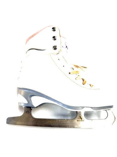 Used Jackson SOFT SKATE Womens Softboot Skate White Senior 4 11860-S000304286