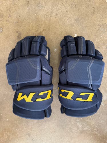 CCM HGQL Gloves 15" Pro Stock (Used) blue