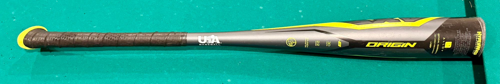 Axe Bat Origin 30/22 (-8) USA Baseball 2 5/8” Barrel | HyperWhip End Cap | Clean