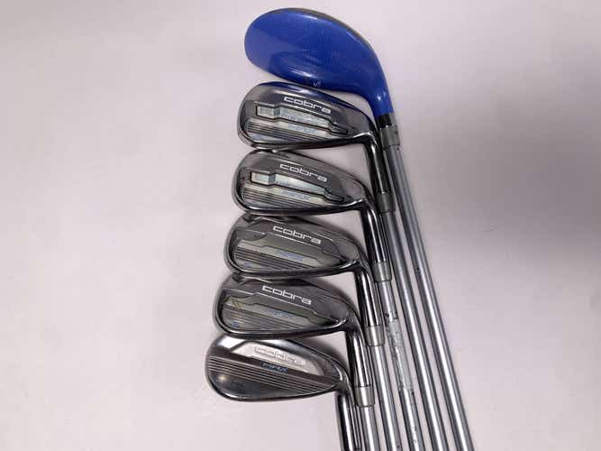 Cobra MAX Iron Set 6-PW+SW Matrix White Tie X4 50g Ladies Graphite Womens RH