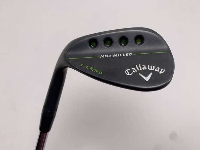 Callaway MD3 Milled Black S-Grind Gap Wedge GW 52* 10 Bounce S-Grind DG Wedge LH