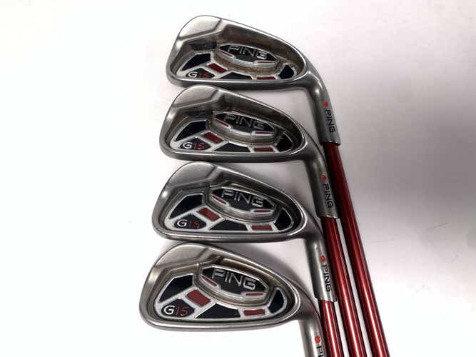 Ping G15 Iron Set 5-8 Red Dot 1* Flat TFC 169I Regular Graphite Mens RH