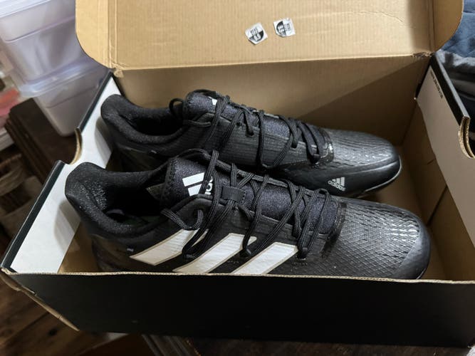 Black Men's Size M 10.0 (W 11.0) Adidas Low Top Metal (New)