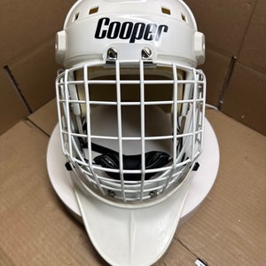 VINTAGE COOPER SK2500L HOCKEY HELMET GOALIE MASK ITECH CAGE & DANGLER NEW FOAM SIZE SENIOR LARGE