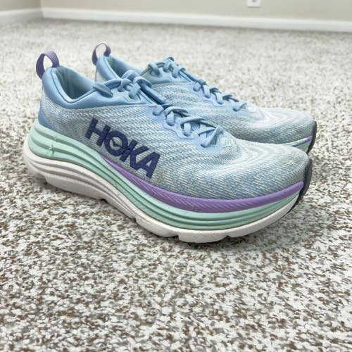 HOKA Gaviota 5 Shoes Womens Size 9.5 Blue Stability Cushioned Running Sneakers