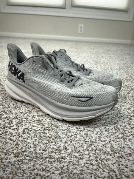 HOKA Clifton 9 Running Shoes Gray White Men’s Size 11D HOKA ONE ONE Clifton 9 Men – Sole Mates main image 2