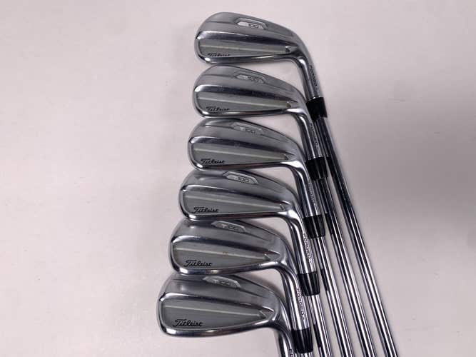 Titleist T100 2021 Iron Set 4-9 True Temper AMT S300 Black Stiff Steel Mens RH