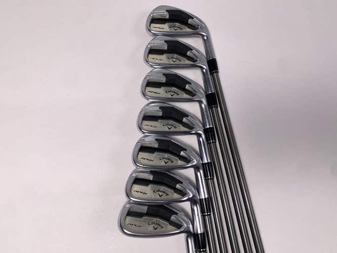 Callaway Apex Iron Set 4-PW 1* Flat AeroTech SteelFiber i95 Regular Graphite RH