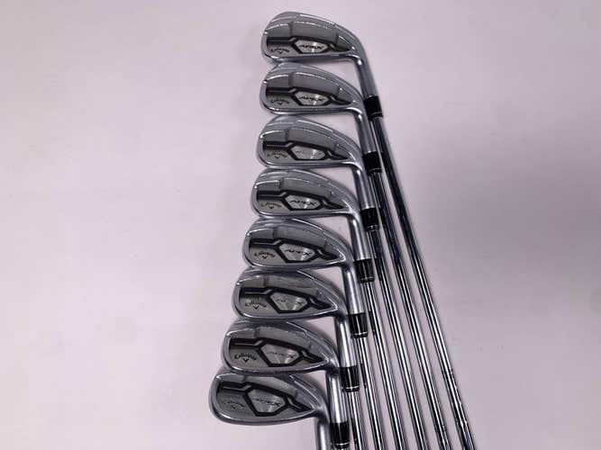Callaway Apex CF 16 Iron Set 4-PW+AW XP S300 95g Stiff Steel RH Oversize Grips