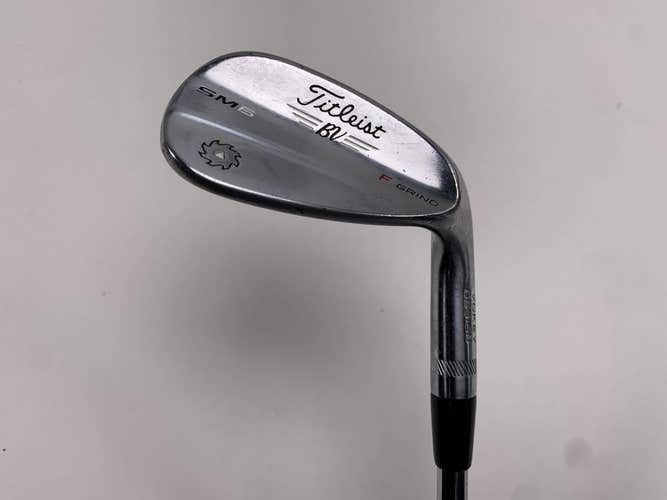 Titleist Vokey SM6 Tour Chrome Wedge 46* 8 Bounce F-Grind Wedge Steel Mens RH