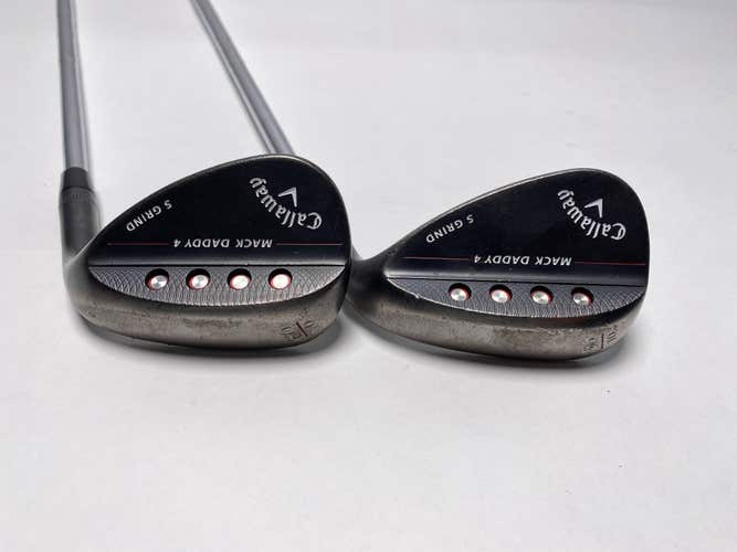 Callaway Mack Daddy 4 Black Wedge Set 56* 10 60* 10 Dynamic Gold S200  Mens LH