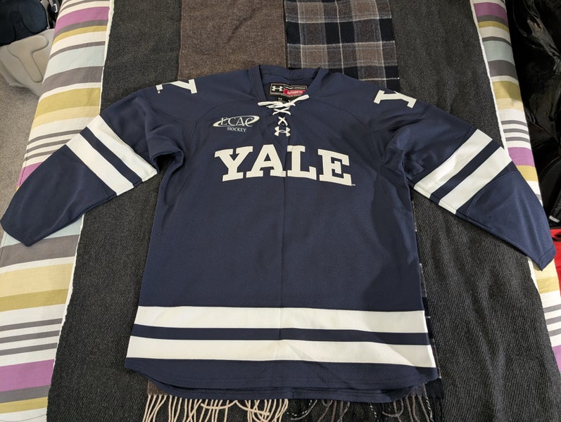 Blue XL Men's Yale Under Armour Replica Jersey (Used)